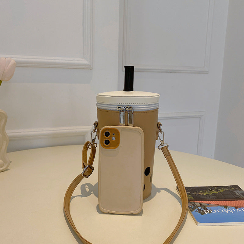 Wholesale PU Milk Tea Cup Crossbody Bag and Shoulder Bag